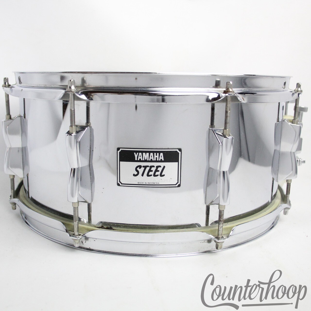 Yamaha SD-246 14x6.5"Snare Drum Steel Shell 8Lug Chrome Triple-Flange Rim* — main photograph