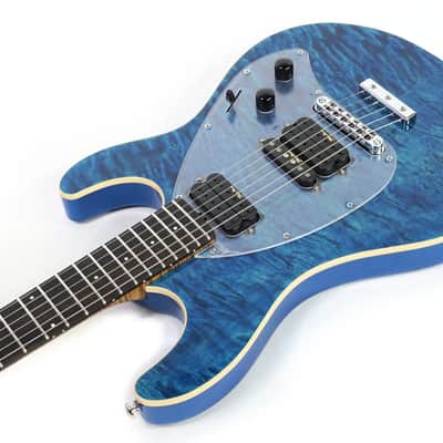 Ernie Ball Music Man Steve Morse SM-Y2D - Diablo Blue - Quilt - H00559 image 7