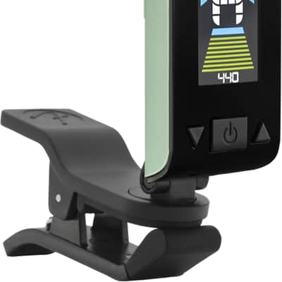 023-9979-005 Fender Guitar Clip on Headstock Tuner Surf Green image 1