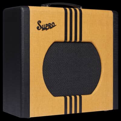 Supro Delta King 12 1822RTB Tweed / Black Stripes 6L6 Combo Amp w/ Reverb image 2