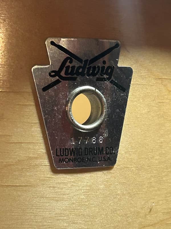 Ludwig Monroe NC Badge 1980's - Natural 5 Piece Drum Set image 1