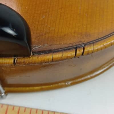 Karl Knilling 1799 4/4 Mittenwald Germany Violin Vintage 50s-60s +Aubert Bridge image 11