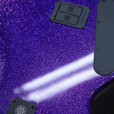 Ernie Ball Music Man DarkRay Bass Plasma Purple 4-String Electric Bass w/Case image 16