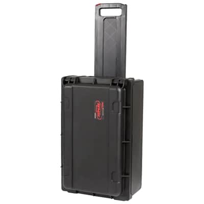SKB Studio Flyer Rack Case - 2U Waterproof Carry-on with Laptop Surface, Molded Rack Rails, Rubber Cleats and Quiet Wheels, Ideal for Musicians, Black image 8
