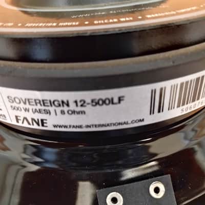 FANE Sovereign 12" speaker 500 watt L/F boxed. Excellent unused. image 3