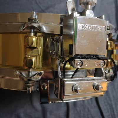 Yamaha SD-935(493) 14x3.5" Brass Piccolo Snare Drum 1987-1996 - Brass image 5
