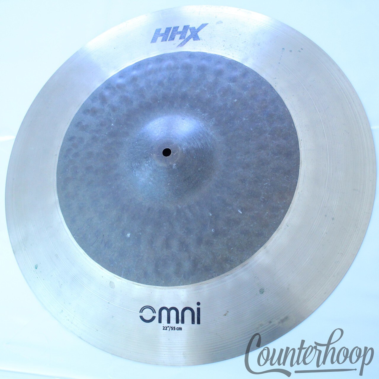 Sabian 22"HHX Omni Ride Cymbal Jojo Mayer B20 Bronze 2728g Dark Hand Hammered HH — main photograph