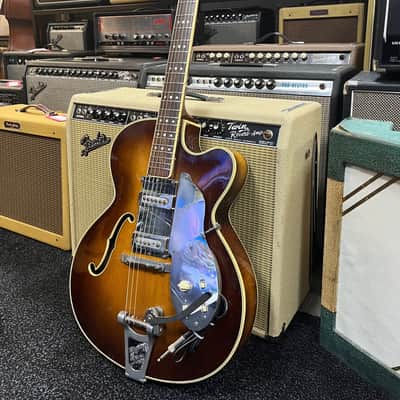Hofner President Sunburst 1960 With Bigsby and Vintage Pickups image 9