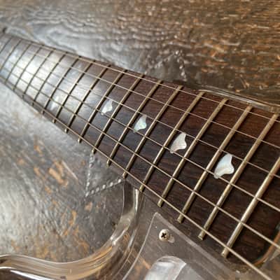 Very Rare Museum Grade 1990's Japanese Teisco Spectrum 5 Acrylic with OHSC. 100 built Worldwide image 14