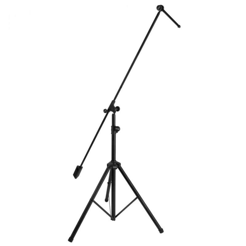 On-Stage SB9600 Tripod Studio Boom Mic Stand w/ 7" Mini Boom Extension image 1