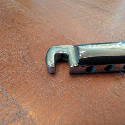 Unbranded Stop Bar Tailpiece With Stud Inserts And Adjusters Vintage Early 1970s Chrome image 5