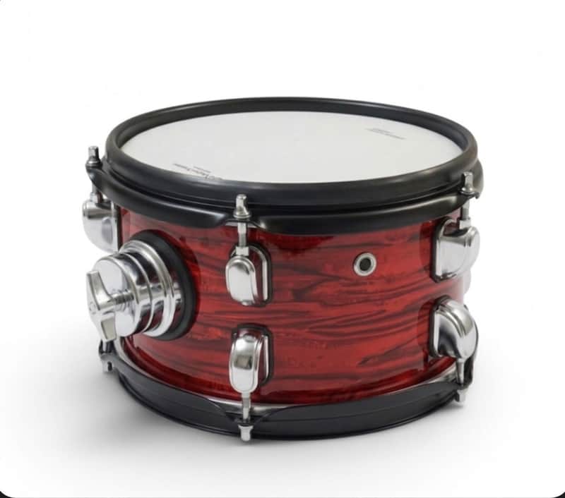 Dolby 8” Electronic RED WOOD TOM w 3 Triggers for Roland Alesis Drum image 1