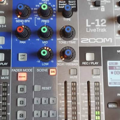 Zoom LiveTrak L-12 Digital Mixer / Recorder 2010s - Grey / Blue image 5