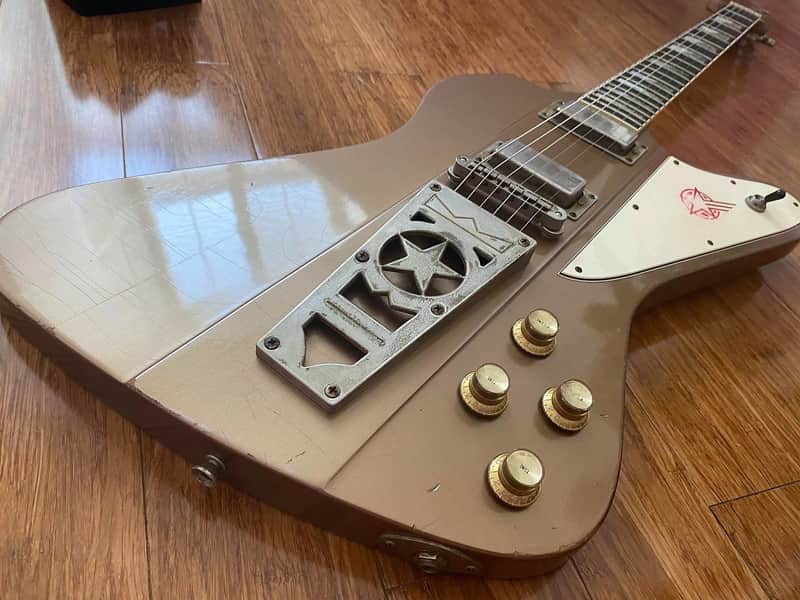 Washburn Rare USA Custom Shop Paul Stanley Starfire Time Traveller Aged Relic Golden Mist LTD w/Case image 1