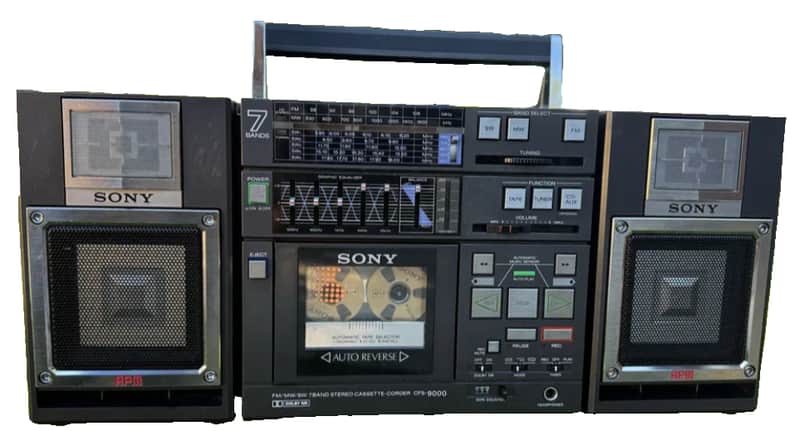 SONY CFS-9000 Rare Vintage Cassette Deck Boombox Japan Warranty image 1