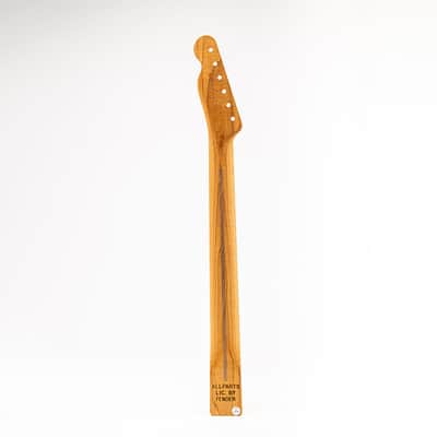 Allparts Select "Licensed by Fender®" AAA+ Roasted Flame Maple "VIN-MOD" Replacement Neck for Telecaster® - Unfinished - Chunky C Shape image 3