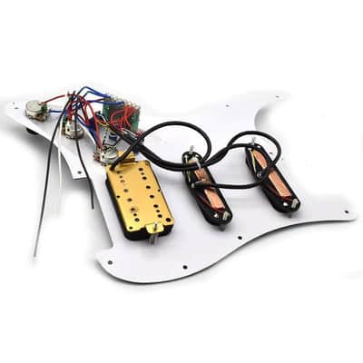 HSS Guitar Stratocaster Strat Style Loaded Prewired Pickguard with Dual Rail Pickups image 4