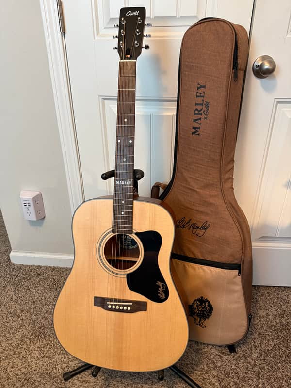 Guild Westerly Collection A-20 Marley 2024 w/Marley Soft Case - Natural image 1