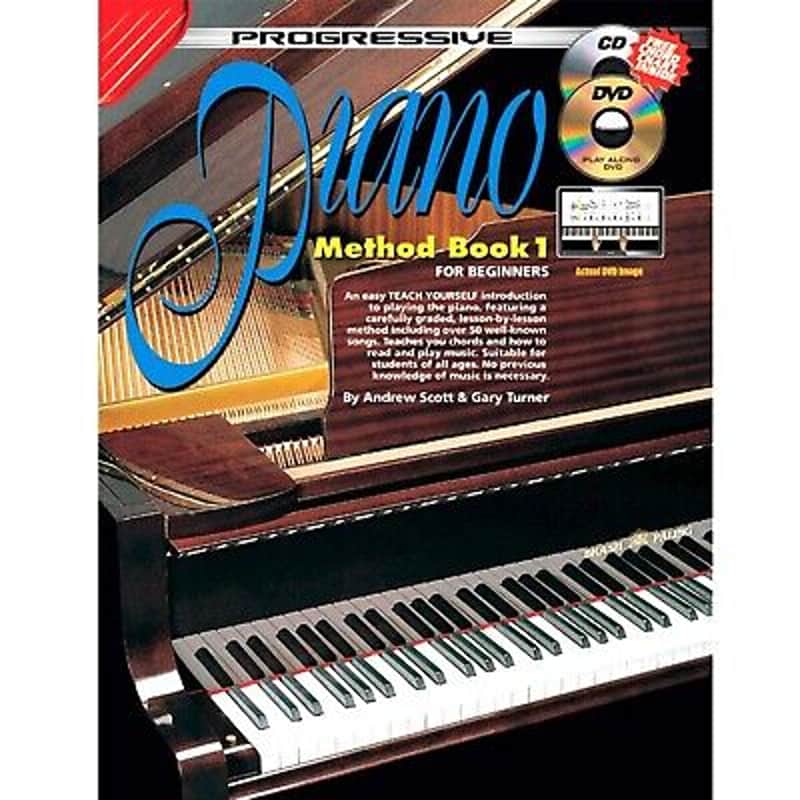 Play Piano Progressive Method For Beginners Book 1 with CD DVD Learn To Play H8 X- image 1