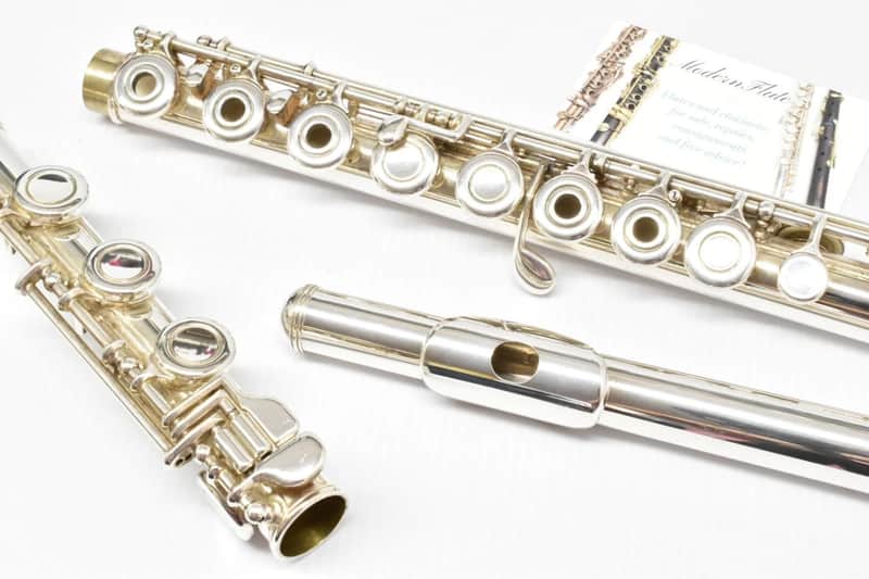 Armstrong 303 Open Hole Flute Sterling Headjoint Inline G & B Foot Just Serviced image 1
