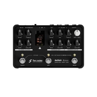Two notes ReVolt Bass | 3 Channel Tube-Driven All-Analog Bass Amp Simulator / DI image 2
