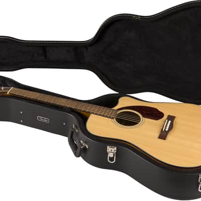 Fender CD-140SCE Dreadnought Acoustic Electric Guitar, Natural with case image 9