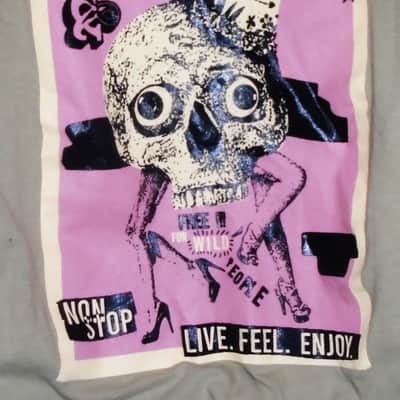 rock & roll non stop wild party free for wild people live feel enjoy unisex tee - dio motorhead metal punk image 2