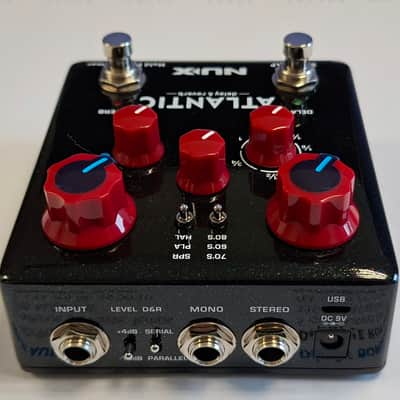 NuX NDR-5 Verdugo Series Atlantic Delay/Reverb 2018 - Black/Red image 4