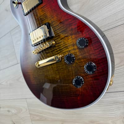 Gibson Custom Les Paul Axcess Custom Figured Top Electric Guitar - Bengal Burst #2116 image 4