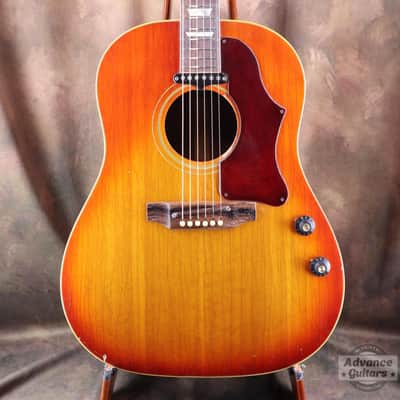 Gibson 1969 J-160E Cherry Sunburst image 4
