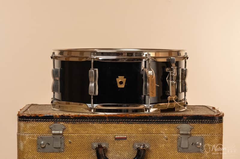 1950s WFL 'Swingster' Refinished in Black Lacquer - 5.5x14" image 1