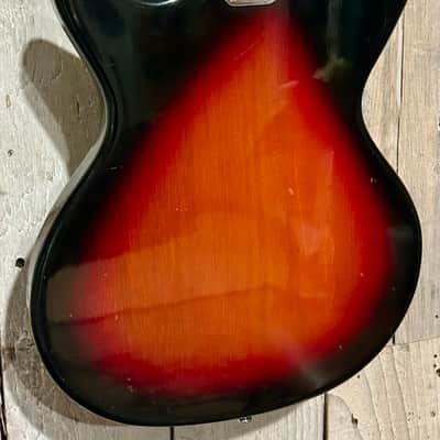 Groovy 1960's Victoria Electric Guitar Sunburst, Made In Japan, Tiesco with Hang Tags ! image 10