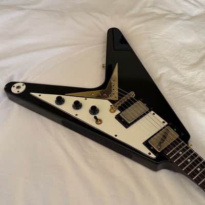 Vintage 2006 Epiphone '58 Flying V - Ebony - Made in Korea (MIK) - Free Pro Setup image 3