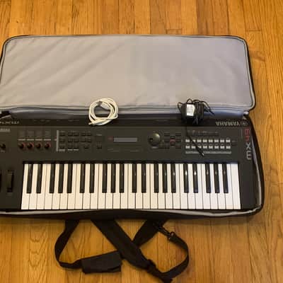 Yamaha MX49 MKII Synthesizer 2016 - Present - Black W/ Gig Bag and Cables image 1