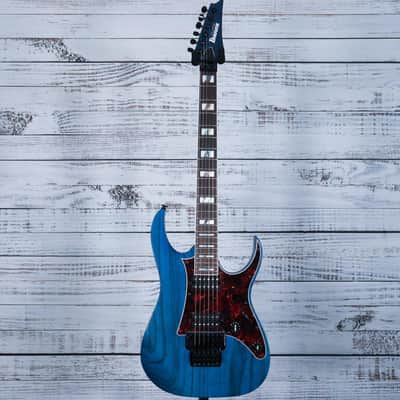 Ibanez RG653DX RG Prestige Electric Guitar | Transparent Deep Blue Flat image 3