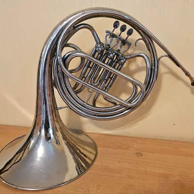 French Horn in F Soviet USSR Vintage and Rare image 2