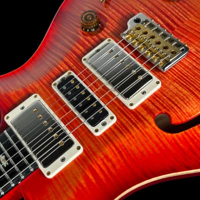 2020 Paul Reed Smith PRS Special 22 Semi-Hollow 10 Top Wood Library w Matching Flamed Maple Neck ~ Blood Orange image 5