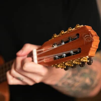 Ortega Eclipse-TE8 Custom Built Series Solid Mahogany Top Okume Neck 8-String Tenor Ukulele w/Gig Bag image 18