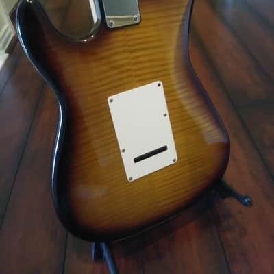 Austin Strat Style Guitar HSS - Sunburst - Flamed Maple Top/Back image 5