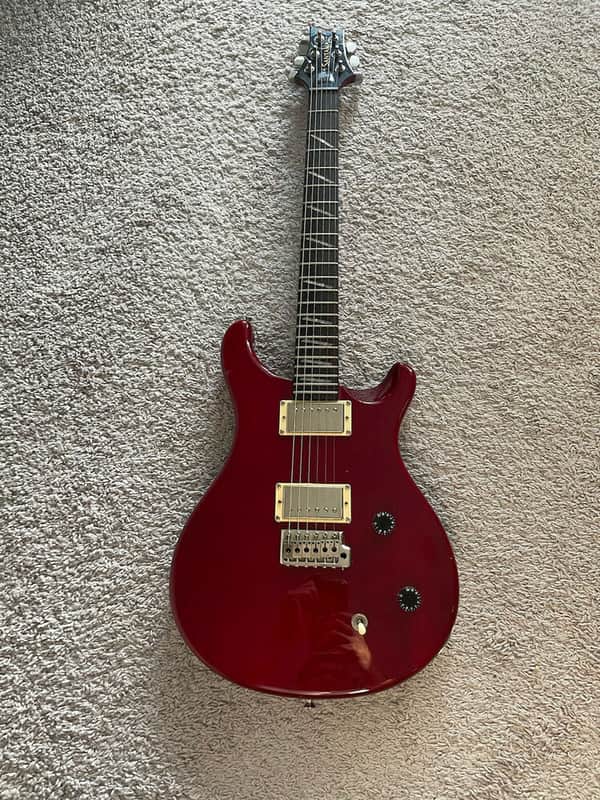 PRS SE Santana Signature 2001 MIK HH Scarlet Red Carlos Paul Reed Smith Guitar image 1