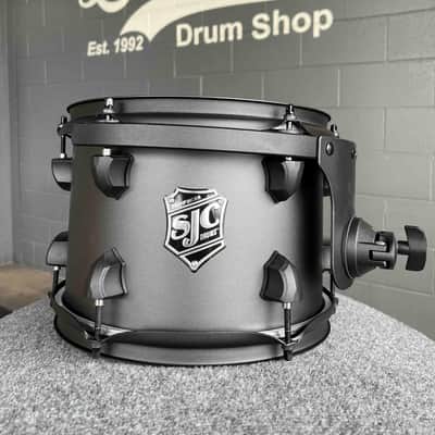 SJC Pathfinder Series 7x10 Rack Tom in Galaxy Grey w/ Matte Black Hardware & FREE Mounting Clamp image 1