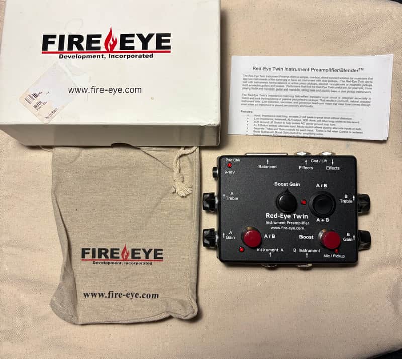 Fire-Eye Red eye twin instrument preamp image 1