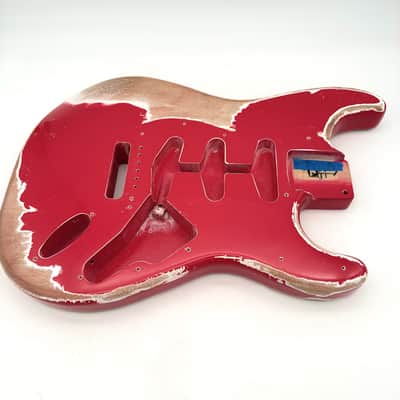 MJT Stratocaster Body Alder Relic Nitro USA Light bb544 image 2