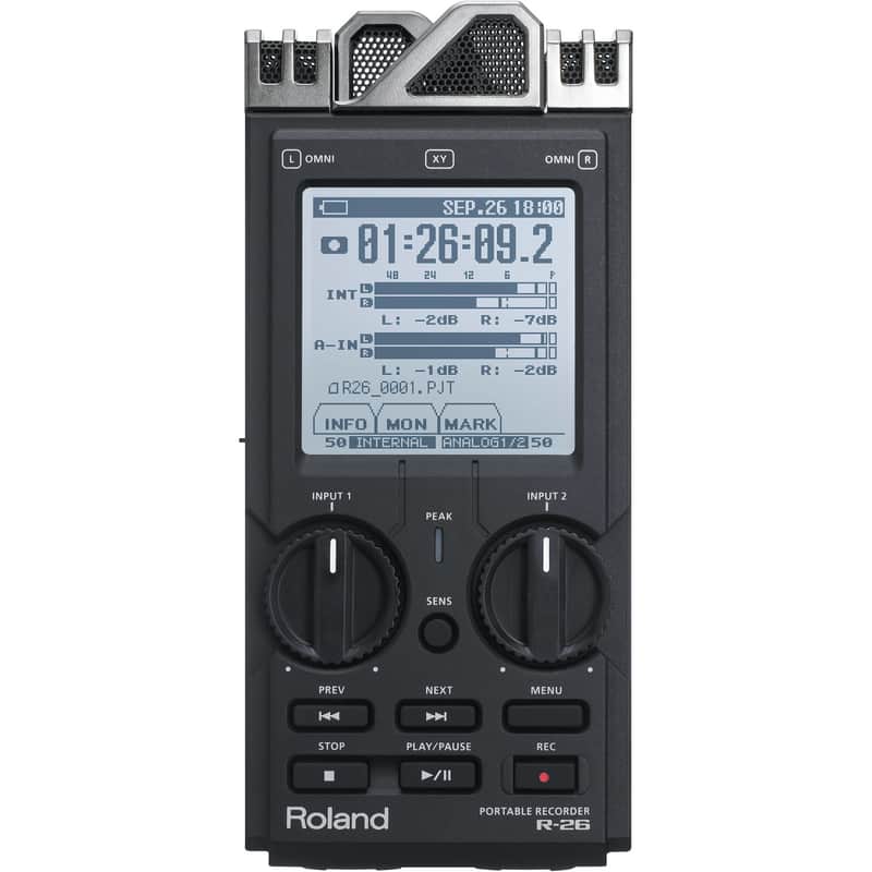 Roland R-26 6トラックポータブルレコーダー Roland R-26 6-Channel Portable Recorder | Reverb