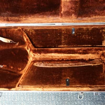 Vintage First Gen 1970s Peavey T-40 T 45 T 20 Bass Guitar Rectangle Case Black & Orange image 5