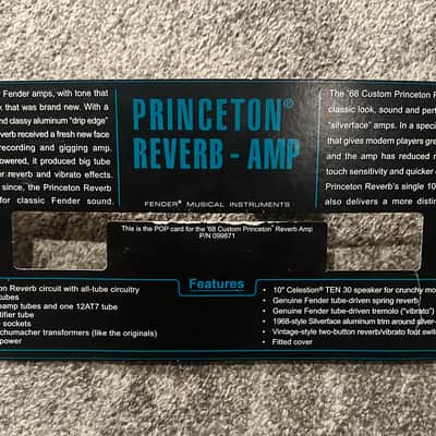 *MINT* Fender '68 Princeton "Drip Edge" Reverb-Amp 12-Watt 1x10" Guitar Combo image 7