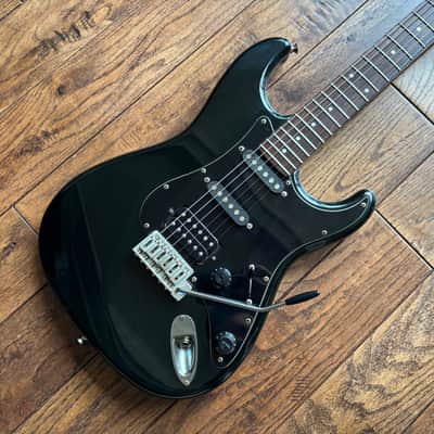 1980s Fender STM-60 Stratocaster Black HSS 'E' Serial Shreddy Electric Guitar MIJ Japan Fujigen Factory image 1