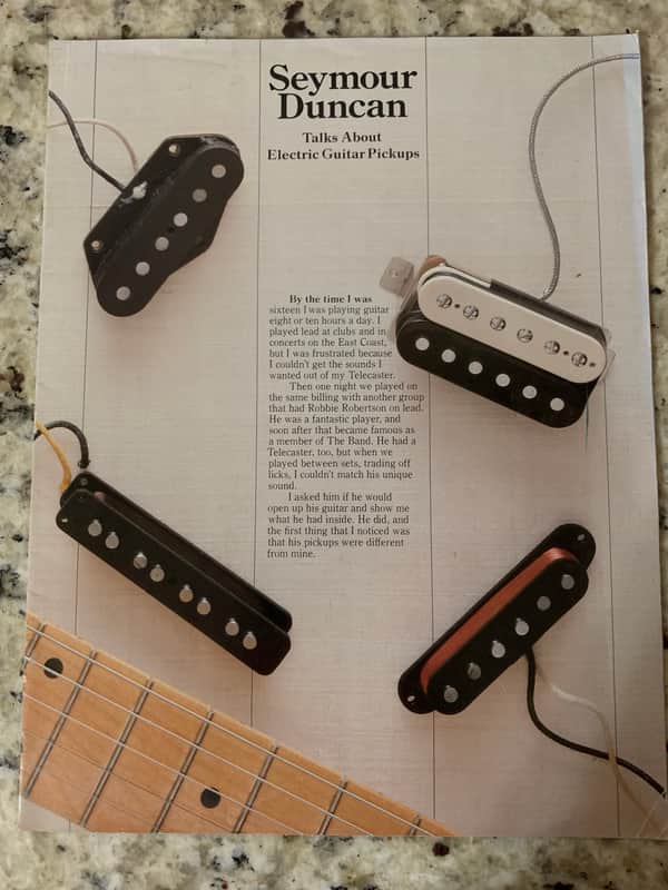Seymour Duncan Catalog Late 80's- Early 90's STL-1B STL-1 2 3 SSL-1L  5 5L intage Staggered Hot Strat Quarter Pounder 59 Jazz the Mag JB Custom Distortion Seymourizer Bass image 1