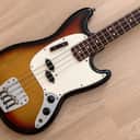 1975 Fender Mustang Bass Vintage Short Scale Bass Sunburst, Ash Body