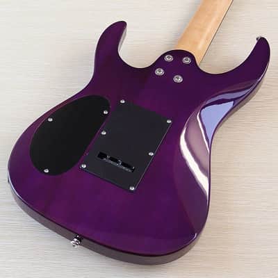 Red Custom HH Electric Guitar, Quilted Maple Top Body, Maple Neck, 24 Frets image 4